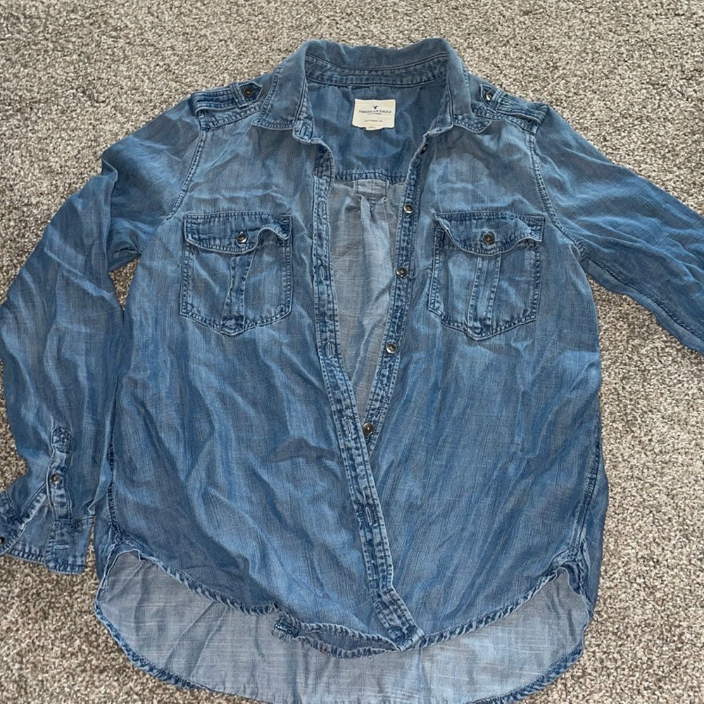 Jean button up long sleeve American eagle